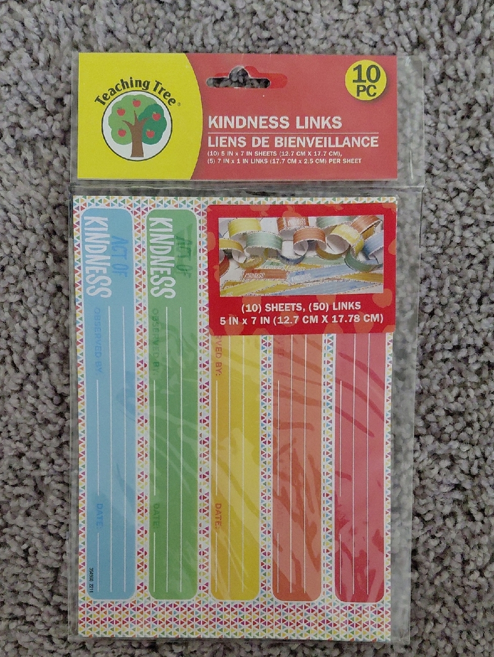 Teaching Tree Kindness Links Paper Strips - Multicolor (5)